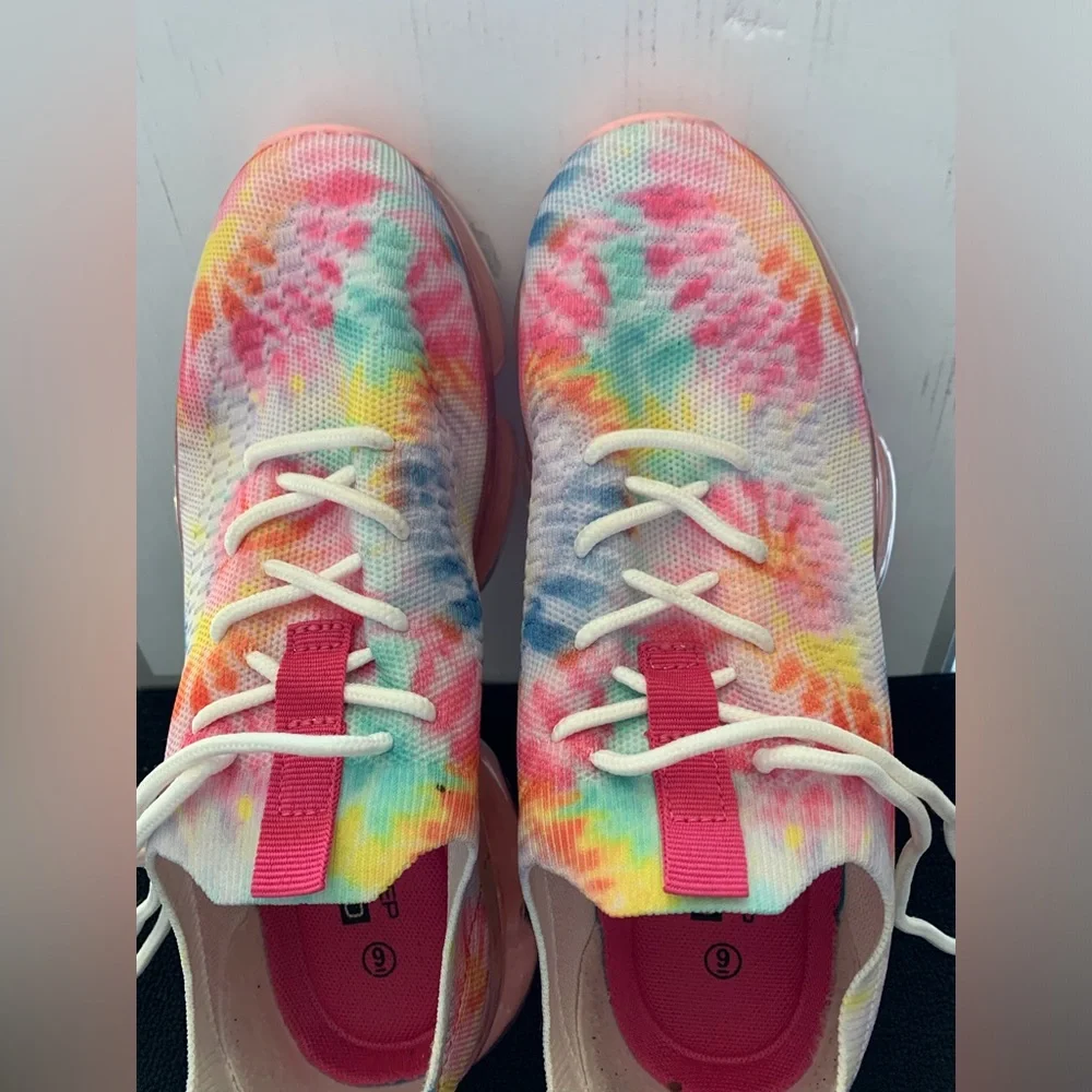 Women’s White Sneakers with Pink Insole - Picture 4 of 7